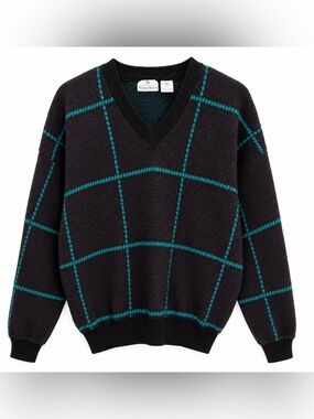 Vintage Neiman Marcus Men’s S 100% Virgin Wool Sweater Made Italy V-Neck